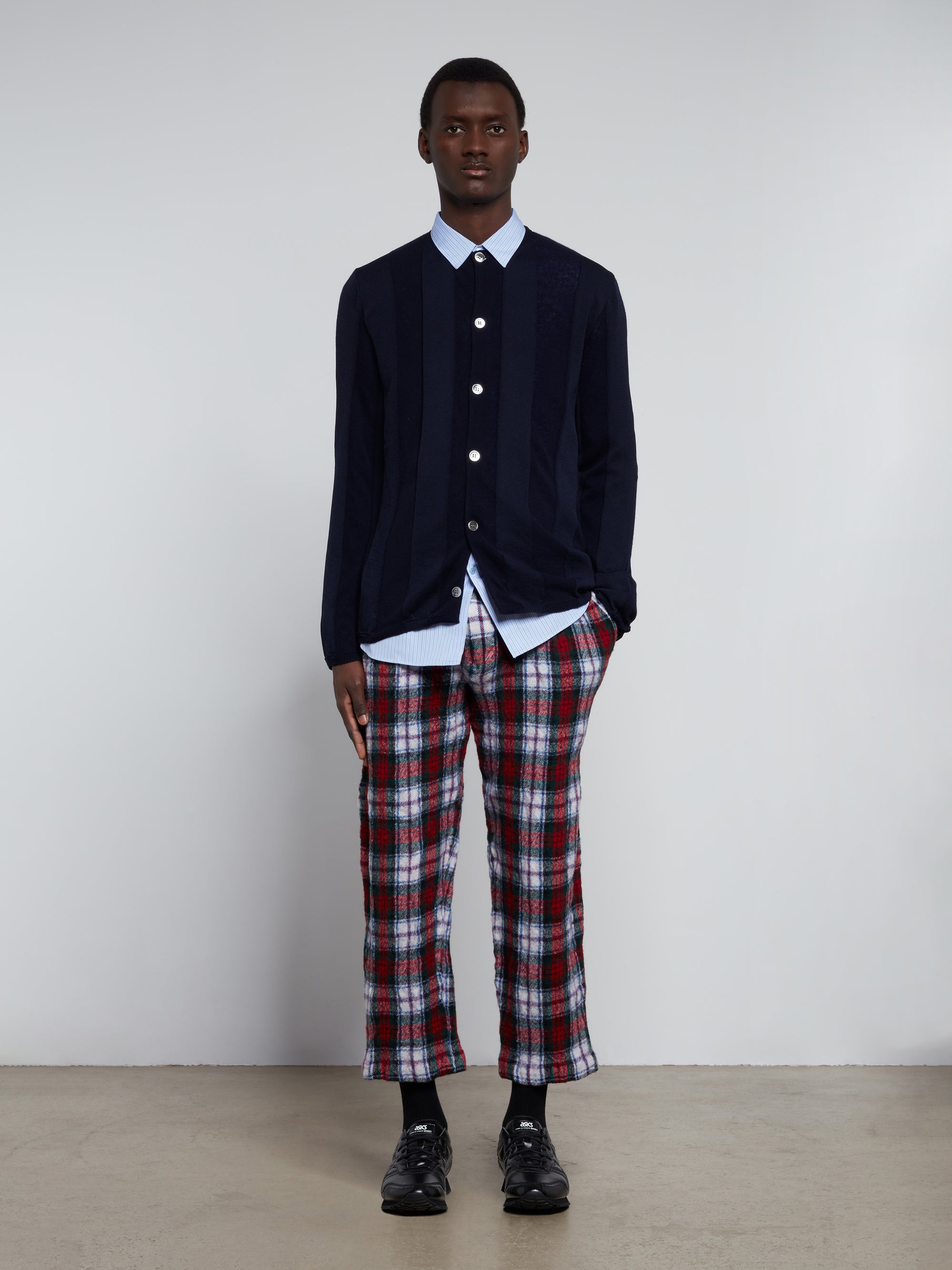 CDG Shirt Forever - Classic Fit Woven Cotton Shirt - (Blue Stripe) view 4