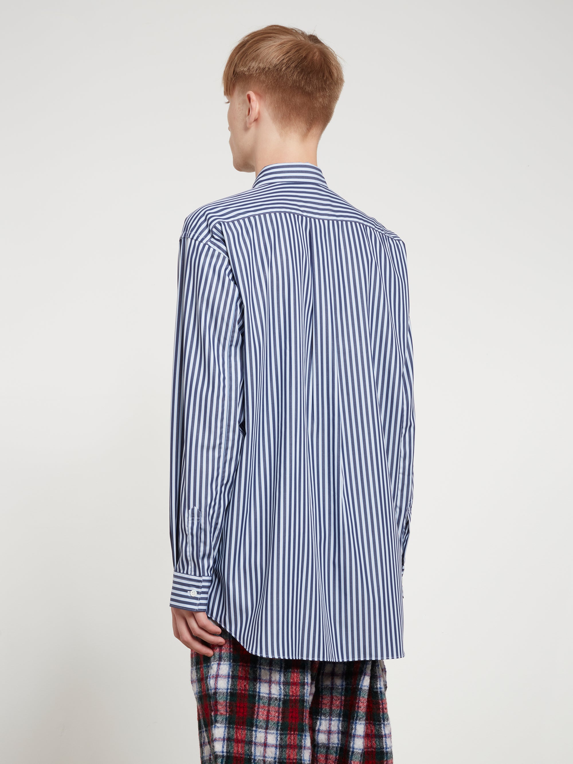 CDG Shirt Forever - Wide Fit Cotton Shirt - (Stripe 3) view 3