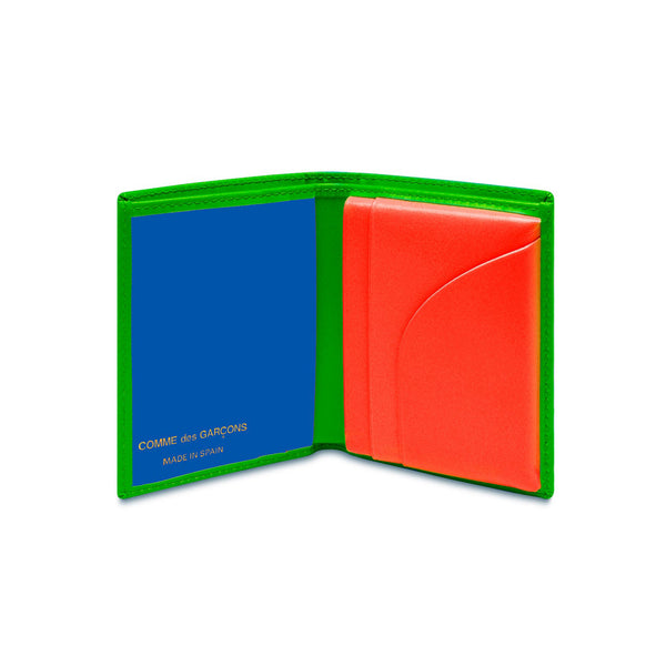 CDG Wallet - Super Fluo Green/Orange Bifold Wallet - (SA0641SF)
