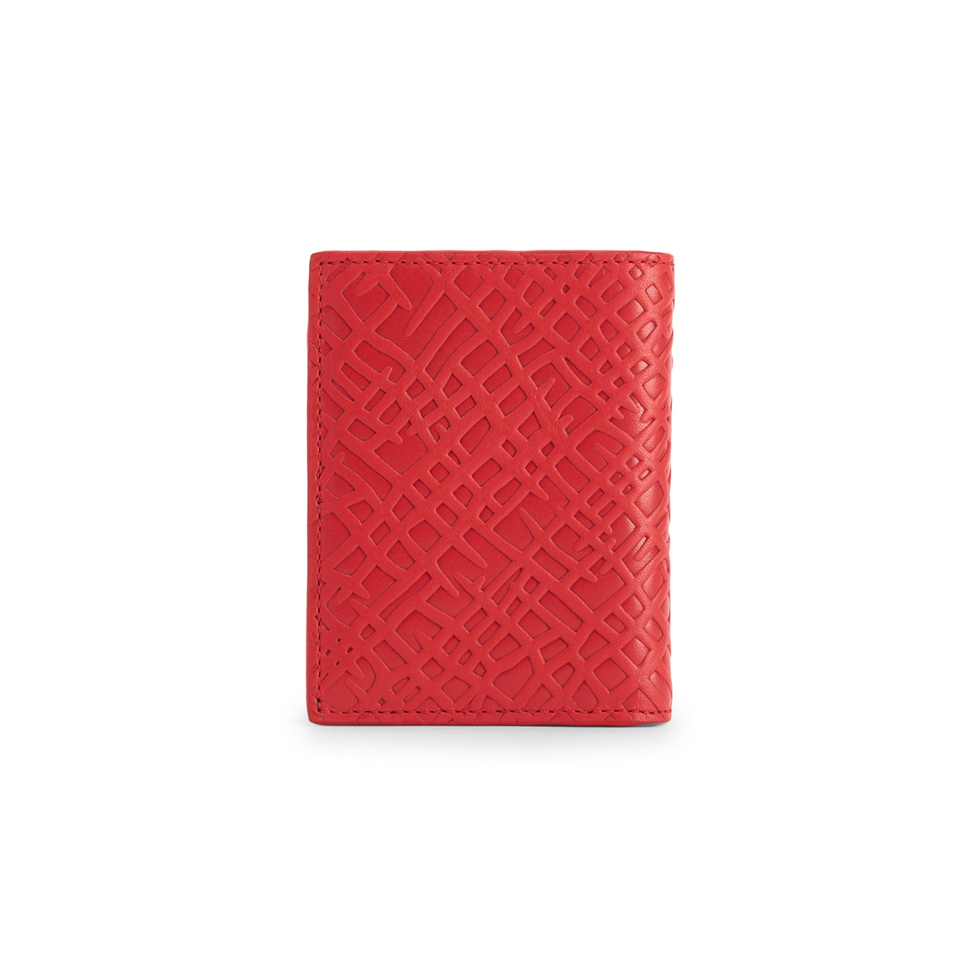 CDG Wallet - Embossed Roots Bifold Wallet - (Red SA0641ER) view 3