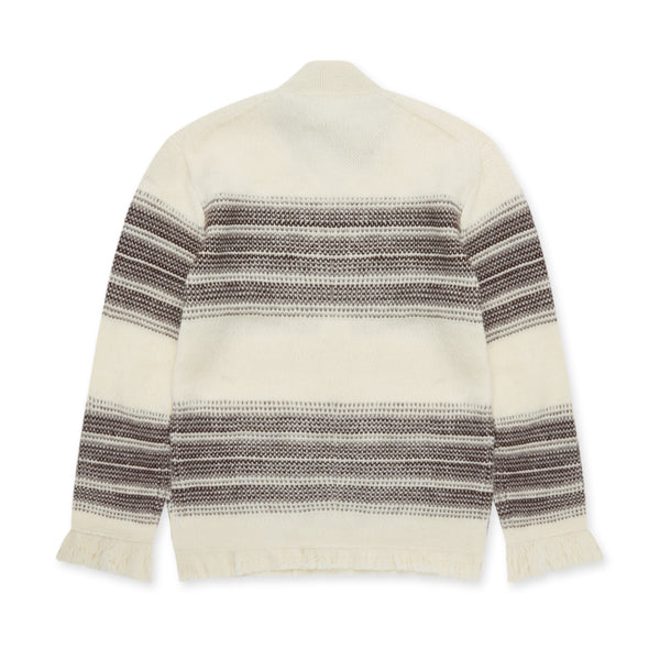 Junya Watanabe MAN - Wool Serape Thread Stripe Cardigan - (Natural)