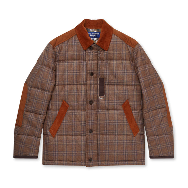 Junya Watanabe MAN - Wool Check Padded Jacket - (Brown)