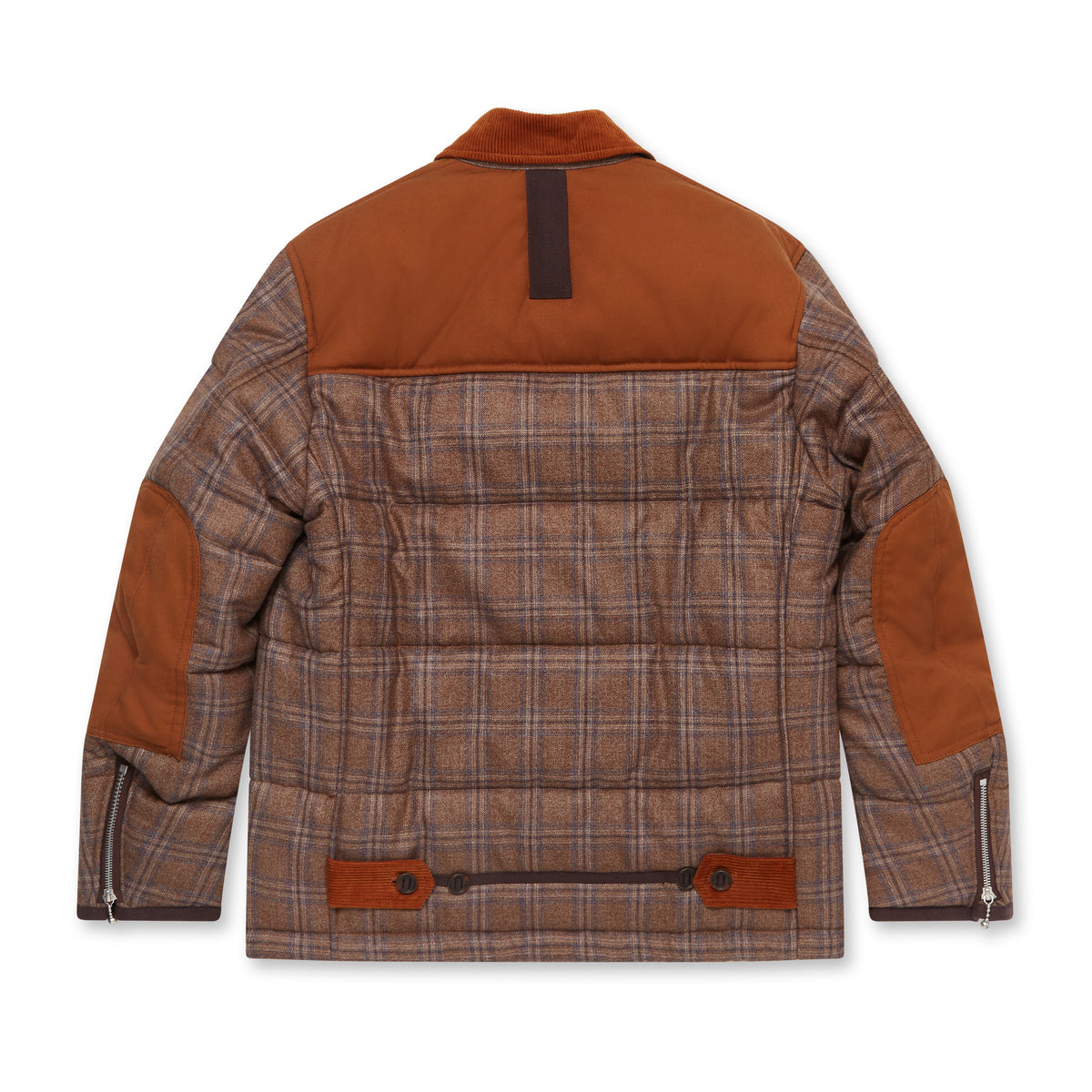 Check Padded Jacket Junya Watanabe MAN: Wool Check Padded Jacket (Brown) | DSML E-SHOP