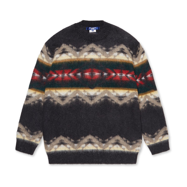 Junya Watanabe MAN - Pendleton Mohair Serape Sweatshirt - (Charcoal)