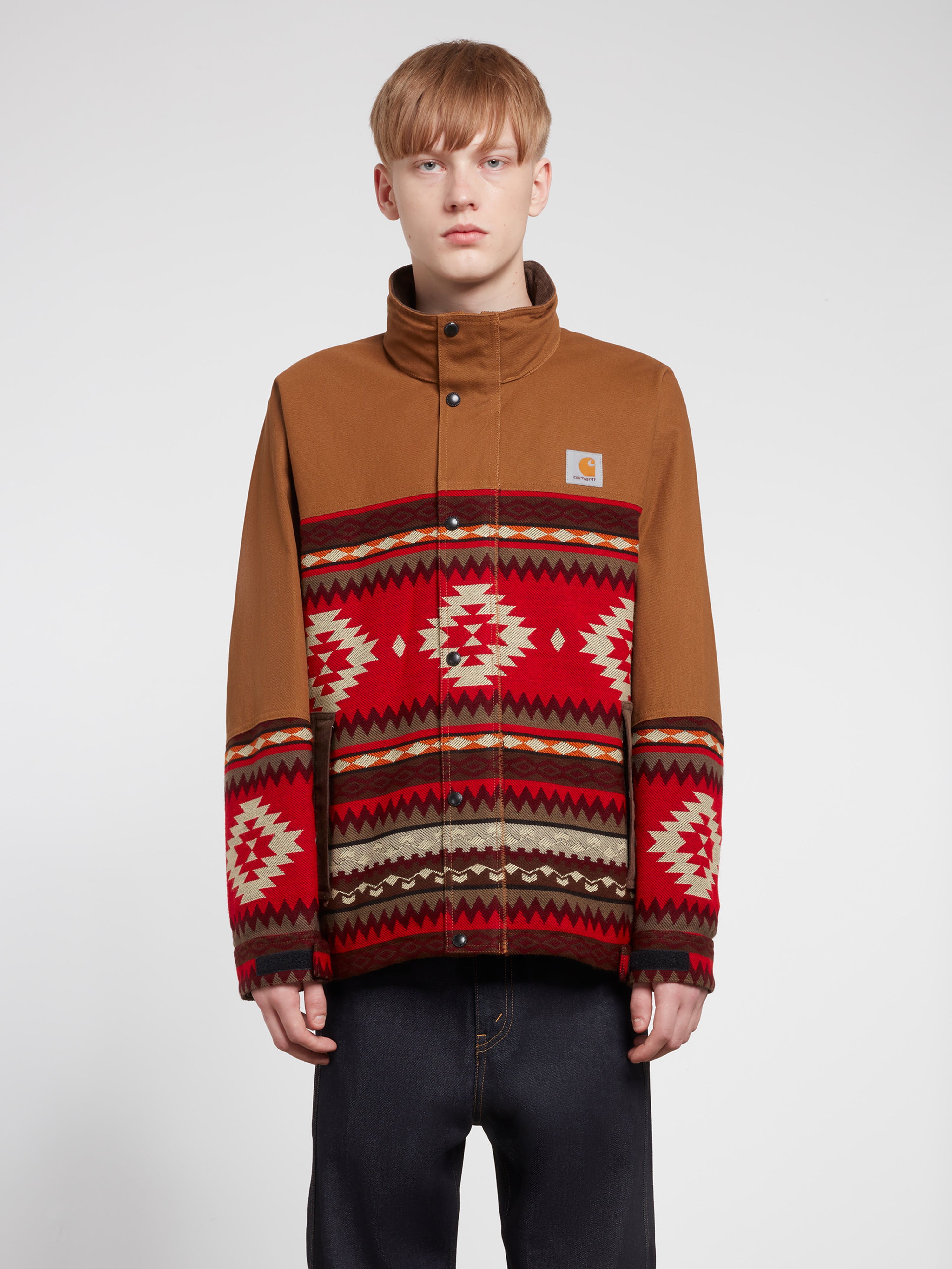 Junya Watanabe MAN: Carhartt Moqui Jacket (Brown/Red) | DSML