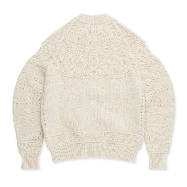 Tao - BATONER Aran Sweater - (Natural)