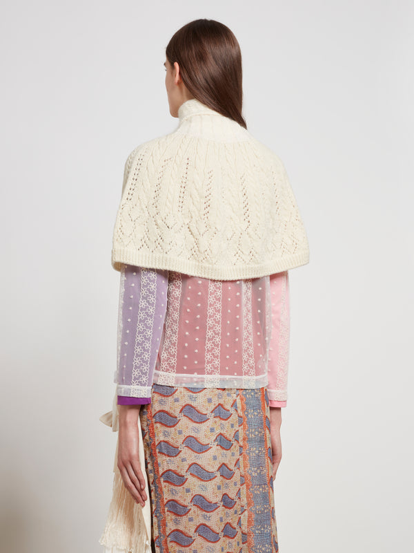 Tao - Knitted Cape - (Natural)