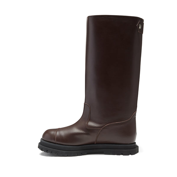 Tao - Knee High Leather Boots - (Brown)