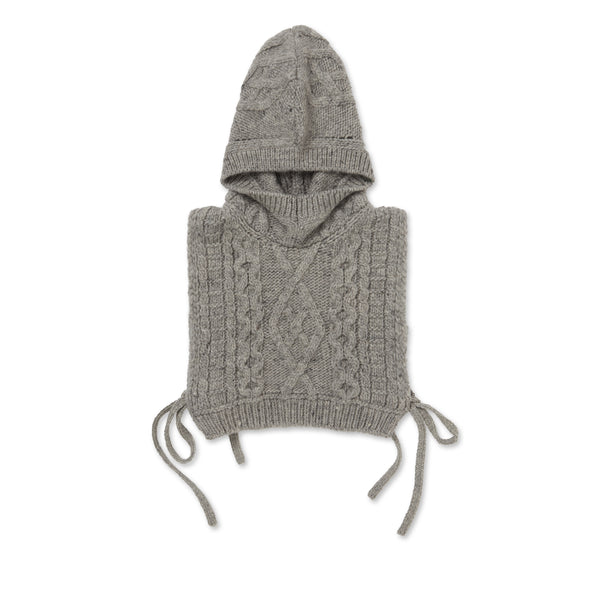 Tao - BATONER Hooded Knit Vest - (Grey)