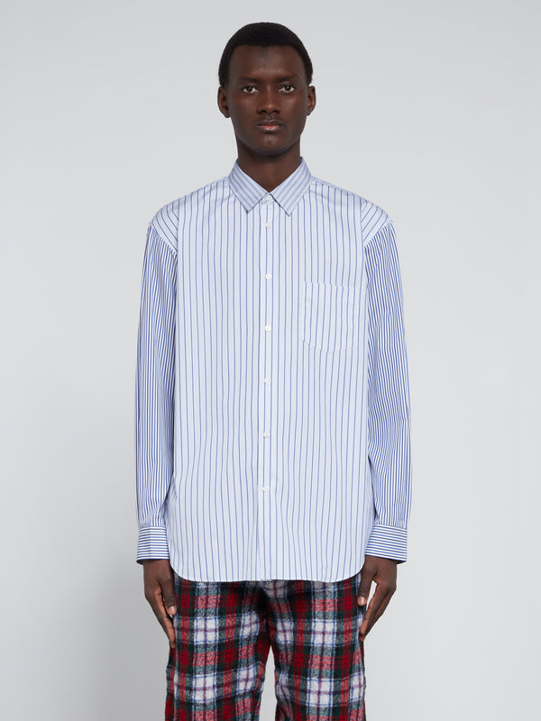 CDG Shirt Forever - Classic Fit Poplin Stripe Shirt - (Stripe)