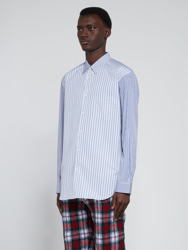 CDG Shirt Forever - Classic Fit Poplin Stripe Shirt - (Stripe)