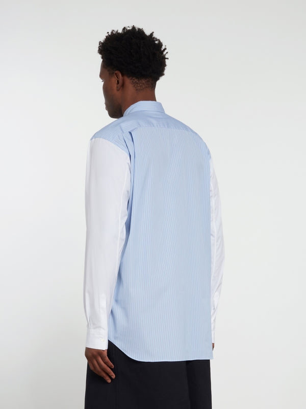 CDG Shirt Forever - Plain And Stripe Poplin Shirt - (Stripe/Mix)