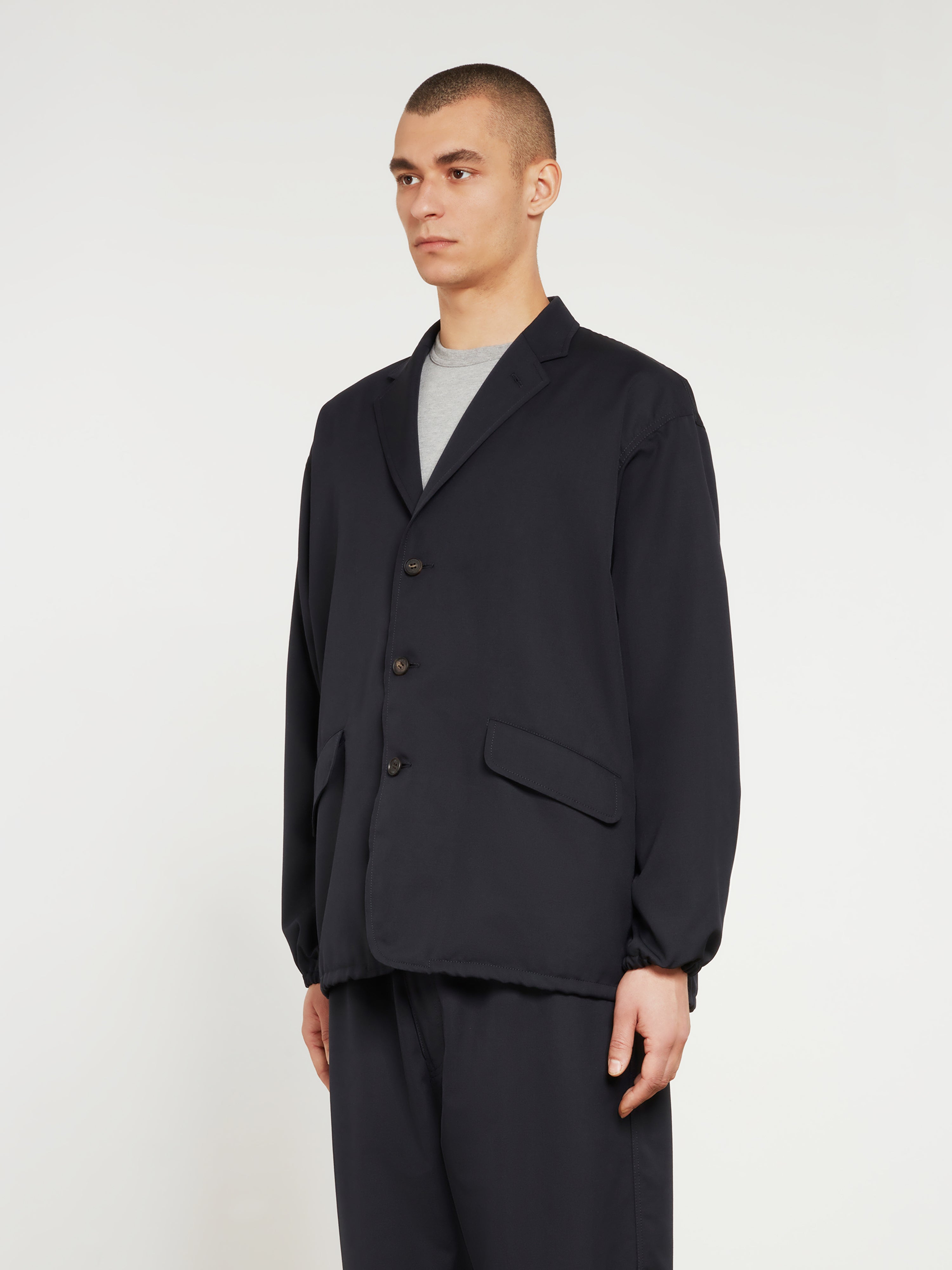 Comme des Garçons Homme Wool Mohair Twill Jacket (Navy) | Dover