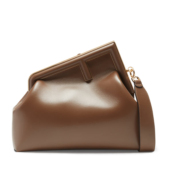 Fendi - Women’s First Medium Pochette Bag - (Forest Brown)