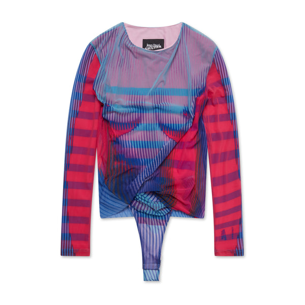 Jean Paul Gaultier - Y Project Women’s Body Morph Bodysuit - (Pink/Blue)