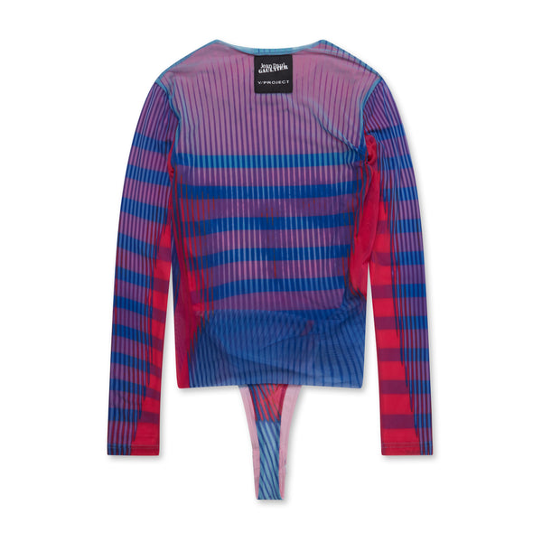 Jean Paul Gaultier - Y Project Women’s Body Morph Bodysuit - (Pink/Blue)