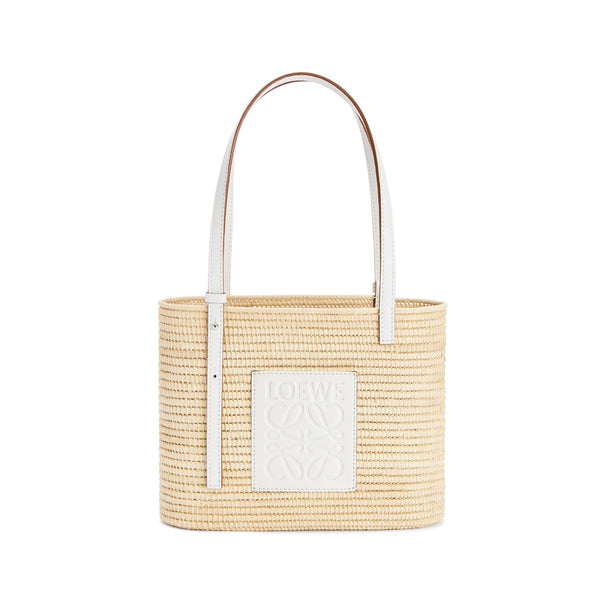 Loewe - Women’s Square Basket Small Bag - (Natural/White)