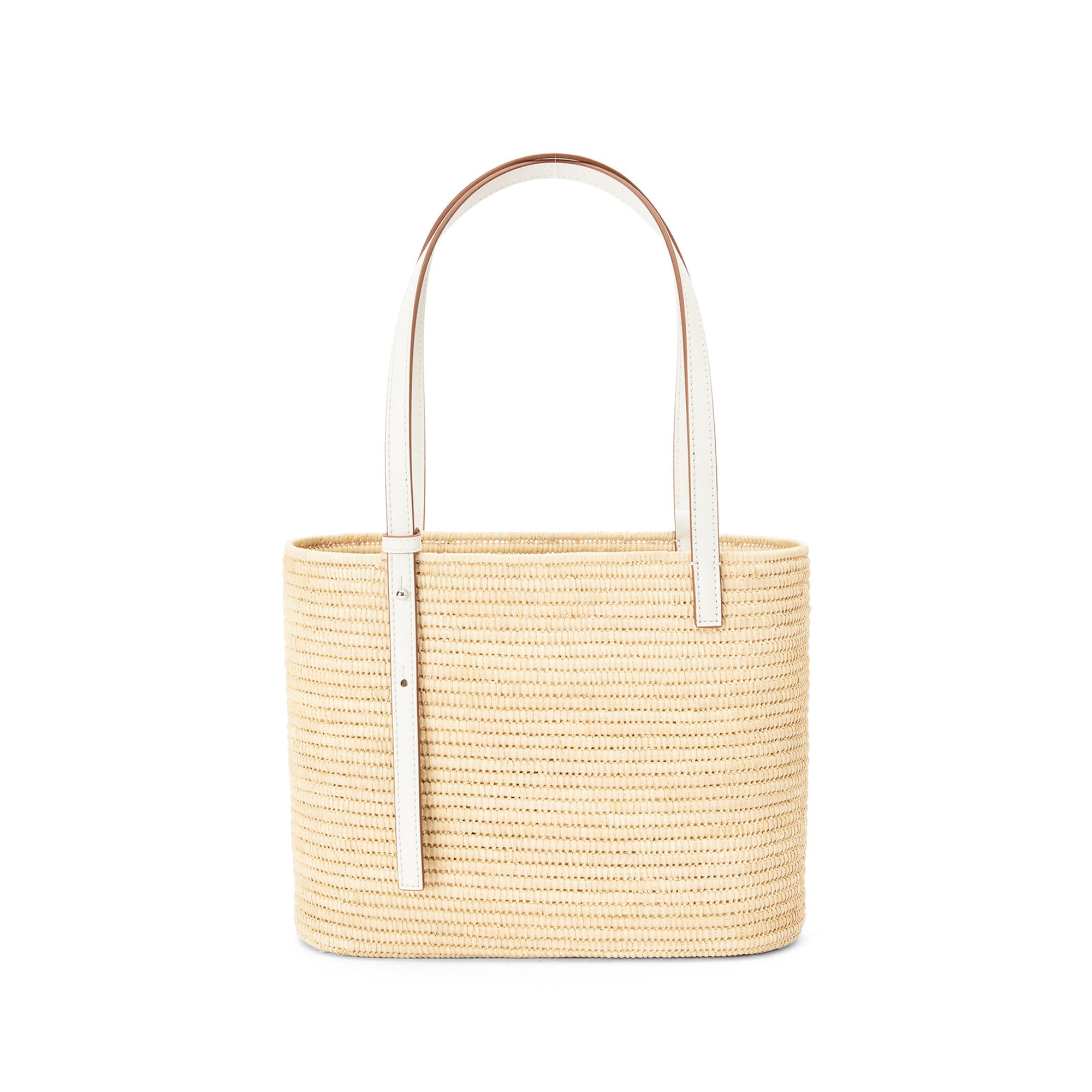 Loewe - Women’s Square Basket Small Bag - (Natural/White) view 3