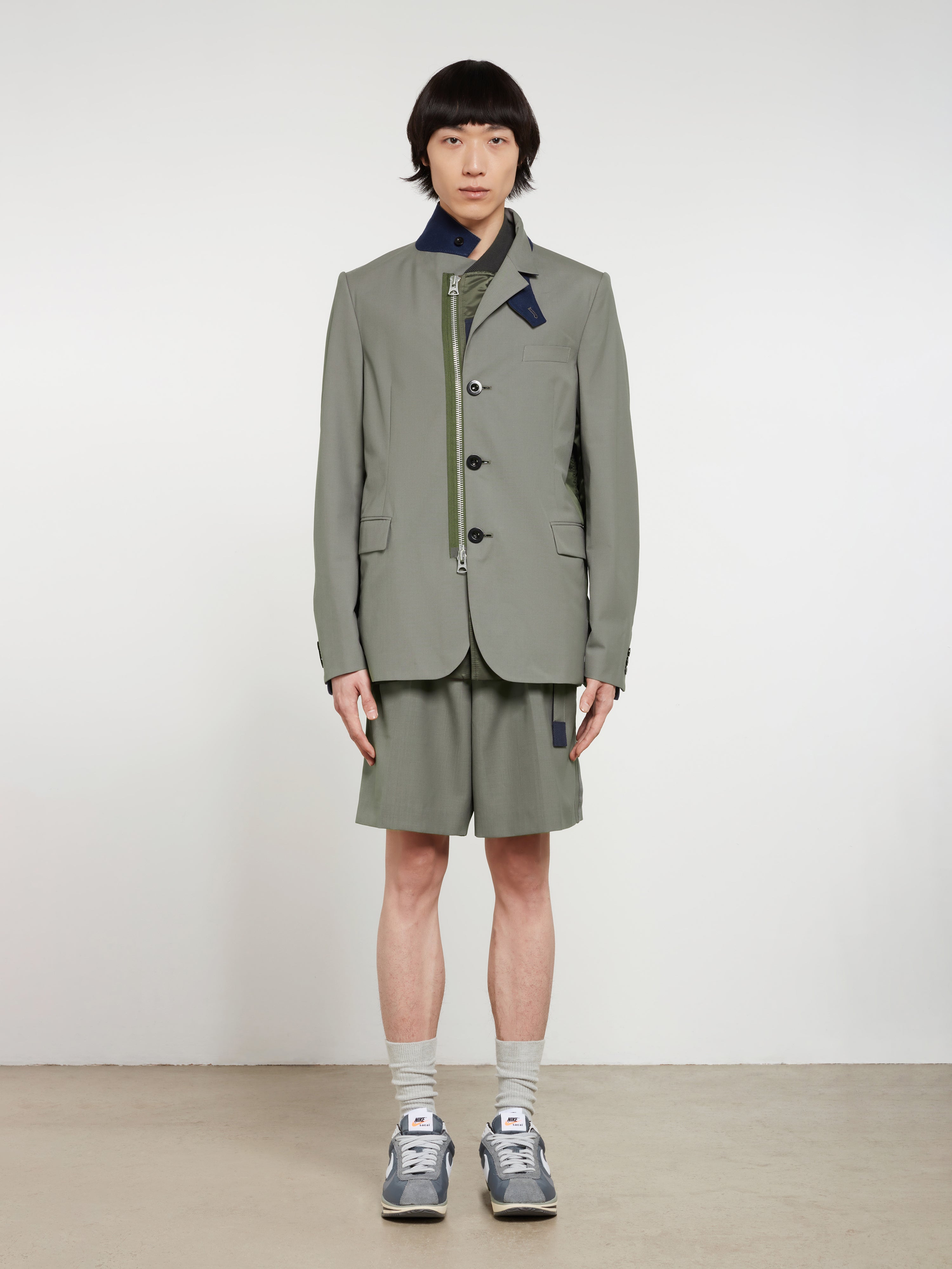 sacai Men's Suiting Jacket (Taupe) | Dover Street Market E-Shop