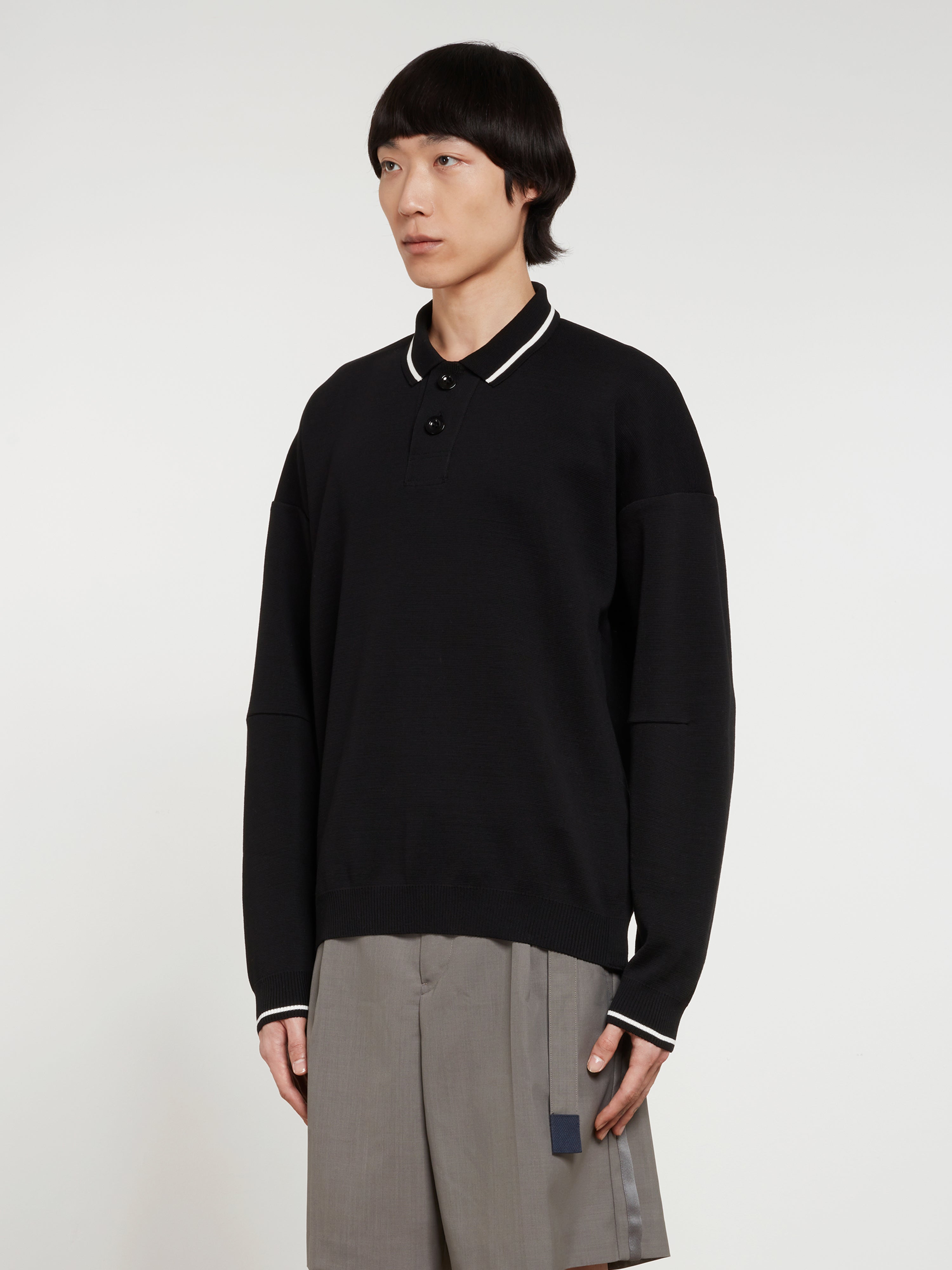 Sacai - Men’s Milano Rib Knit Pullover - (Black)