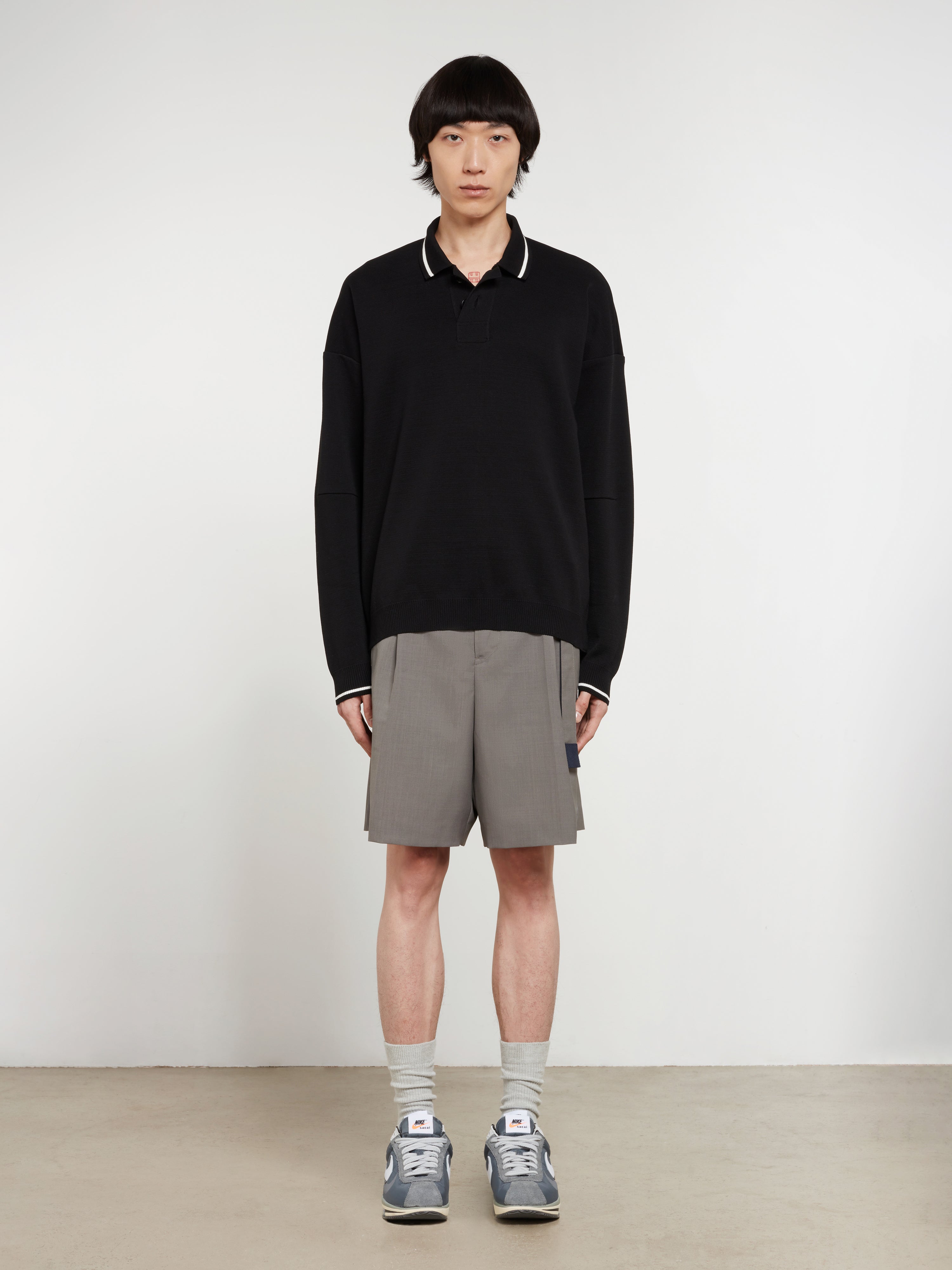 Sacai - Men’s Milano Rib Knit Pullover - (Black)