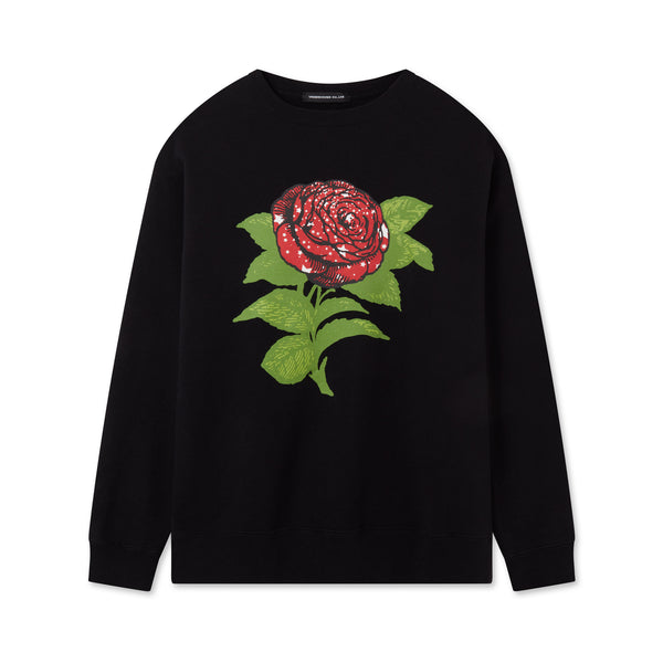 Undercover - Women’s Rose Print Sweatshirt - (Black)