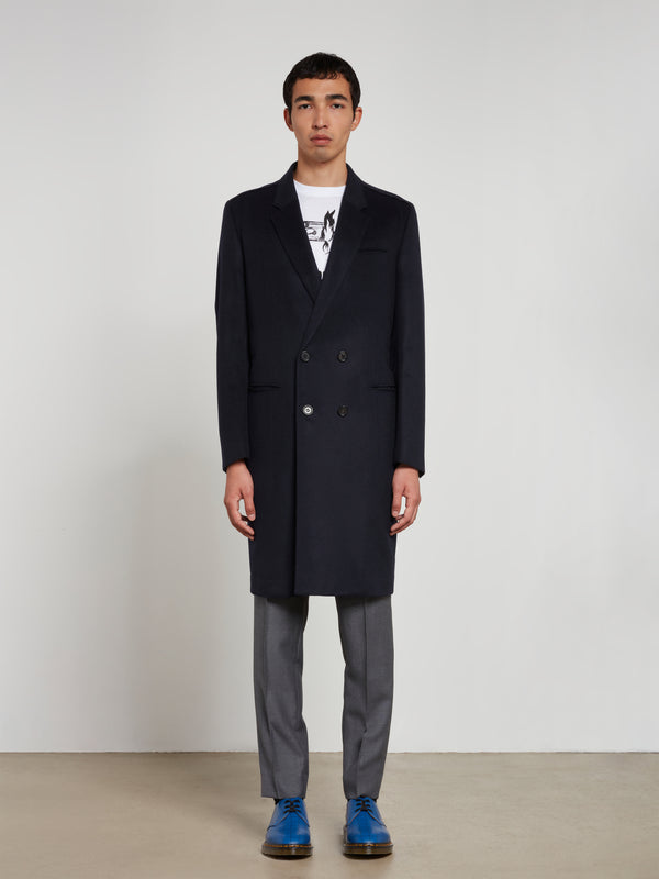 Undercover - Men’s Wool Overcoat - (Navy)