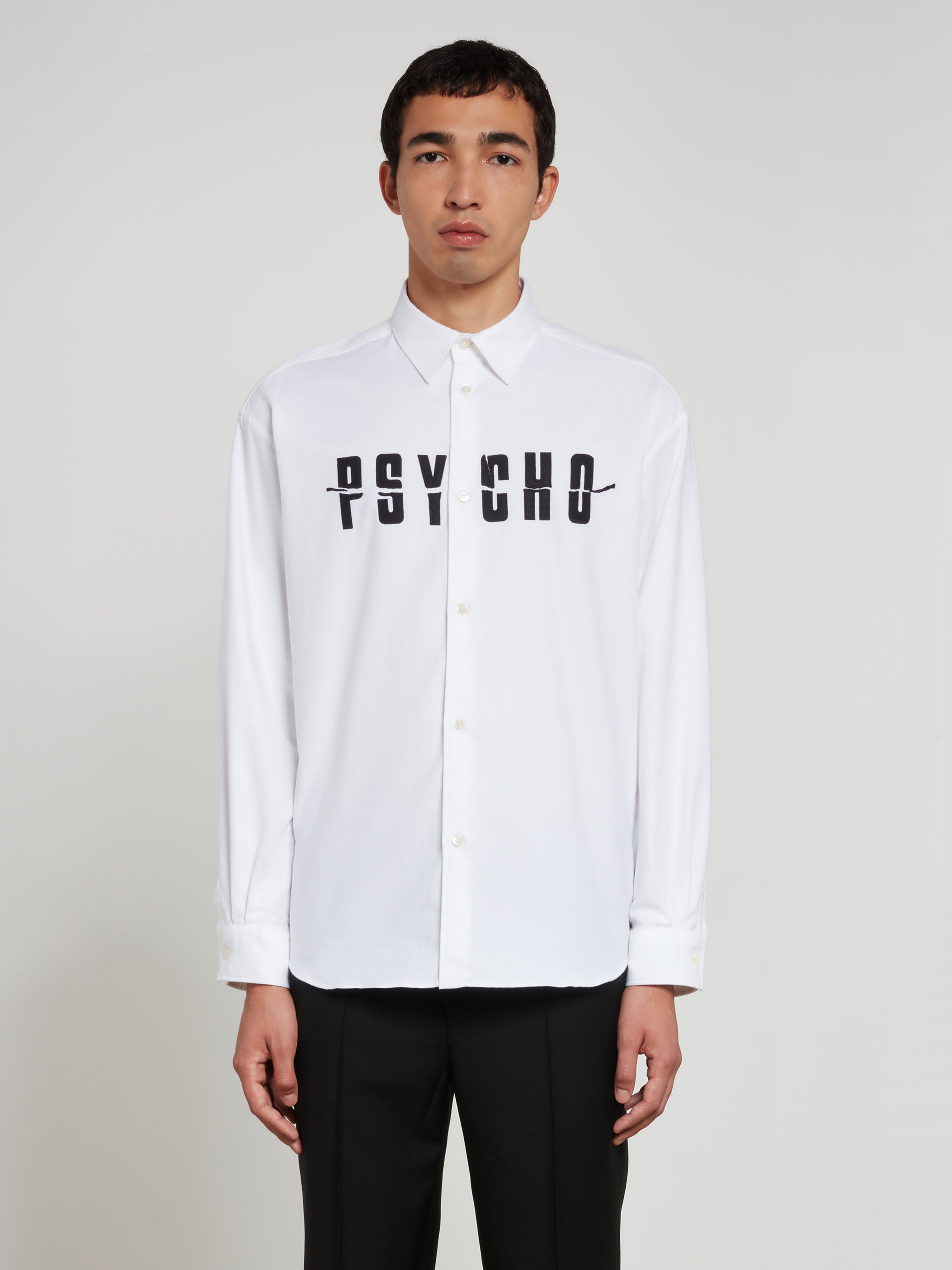 undercover 22aw psycho オックスフォードシャツ Undercover: Men's Psycho Shirt (White) | Dover Street Market London