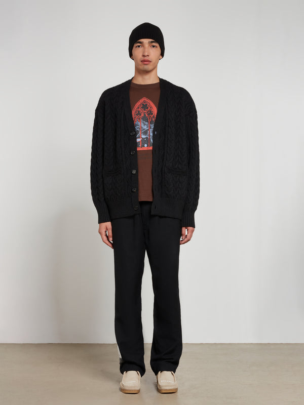 Undercover - Men’s Knitted Wool Cardigan - (Black)