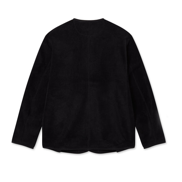 Danton - Collarless Fleece Jacket - (Black)
