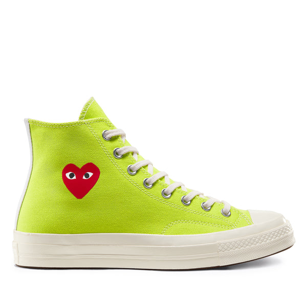 Play Converse - Red Heart Chuck ’70 High Sneakers - (Bright Green)