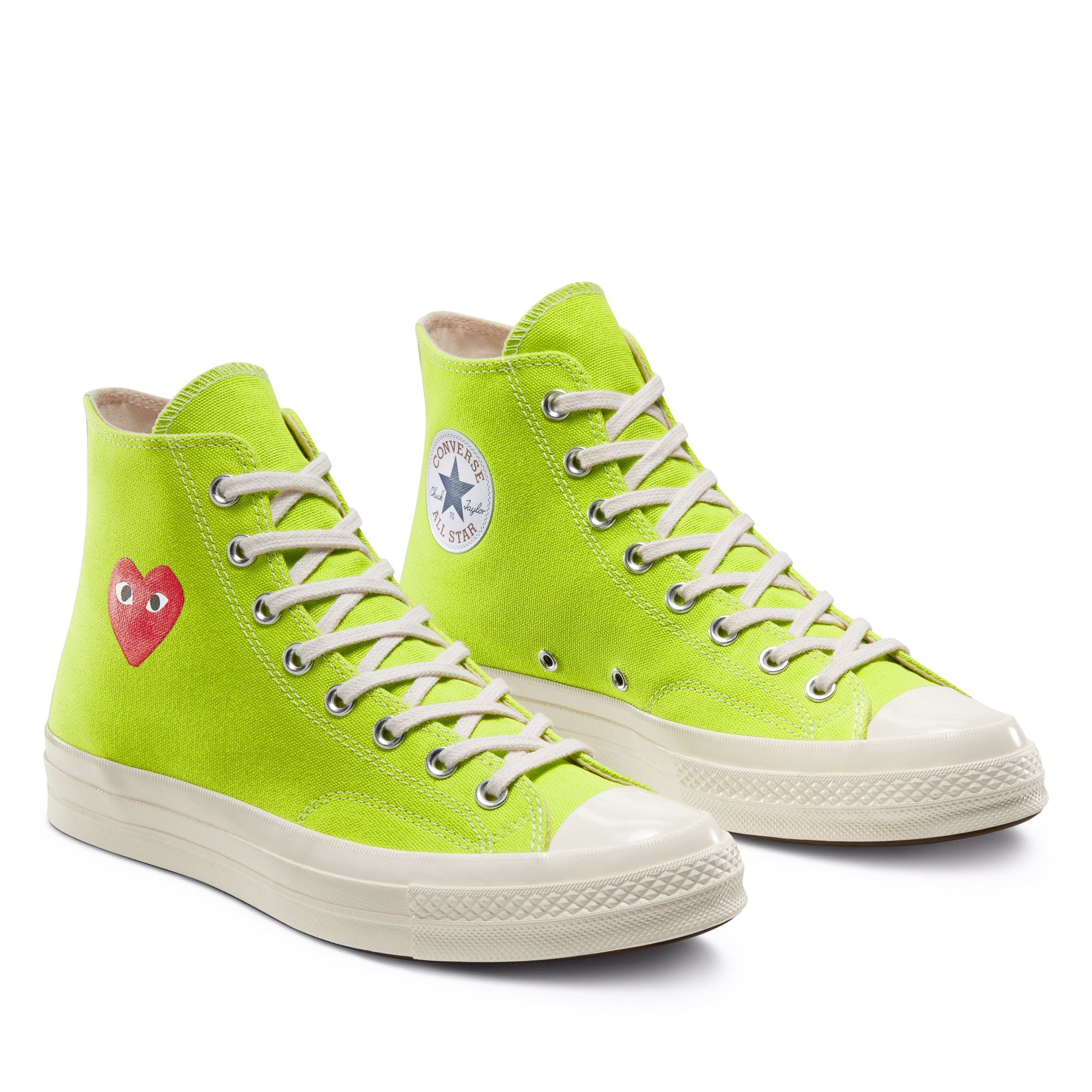 Lime green outlet converse