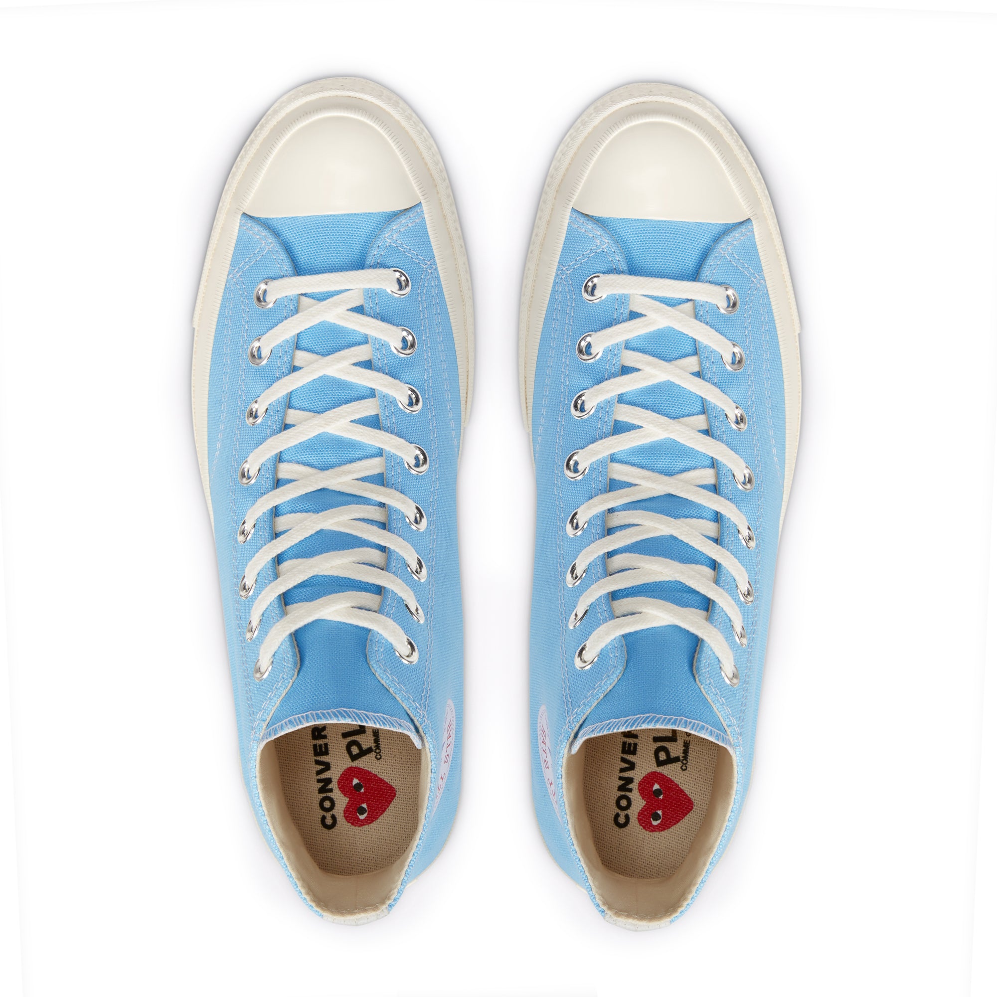 Play Converse - Red Heart Chuck ’70 High Sneakers - (Bright Blue) view 4