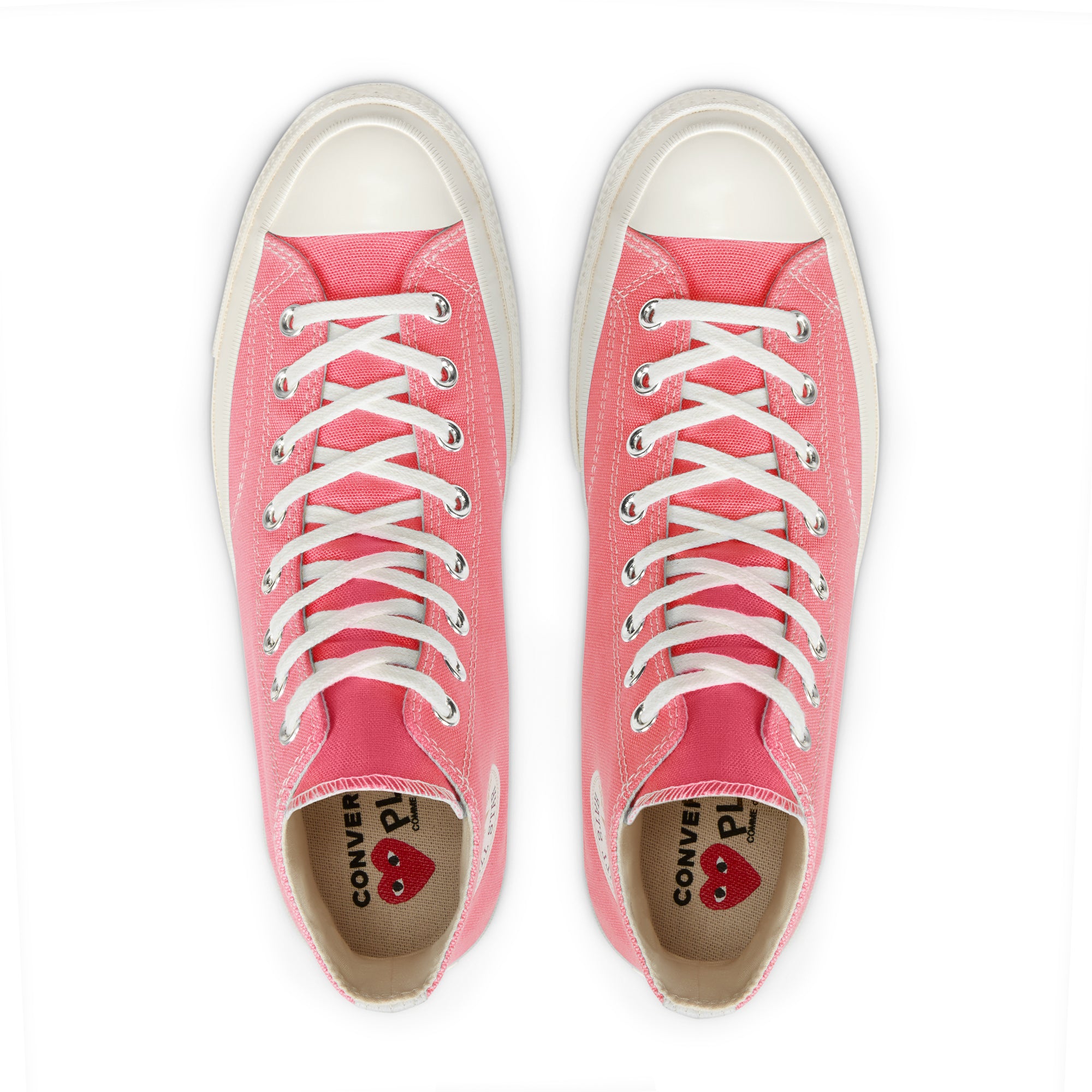 Play Converse: Red Heart Chuck ’70 High Sneakers (Bright Pink) | DSML E ...
