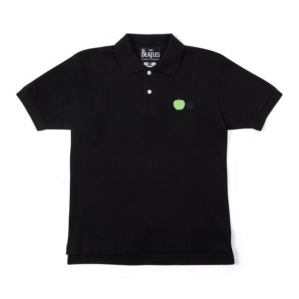 CDG Beatles - Polo Shirt - (Black with embroidered Apples)