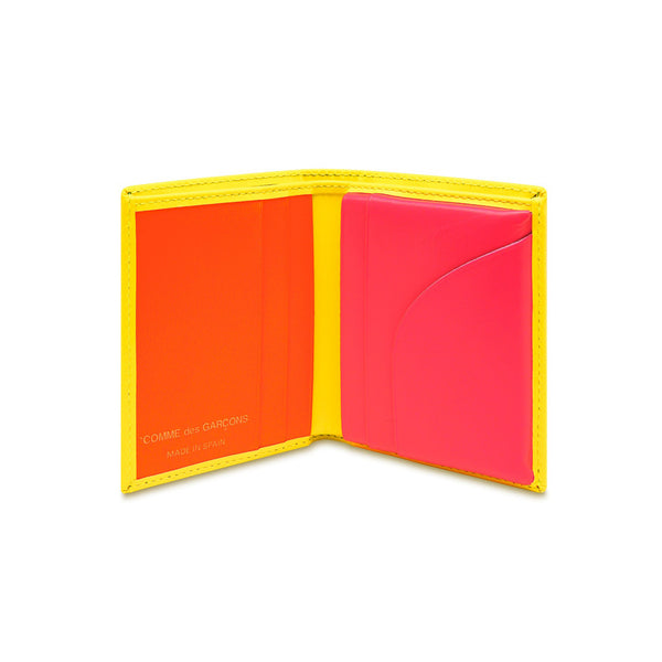 CDG Wallet - Super Fluo Yellow/Orange Bifold Wallet - (SA0641SF)