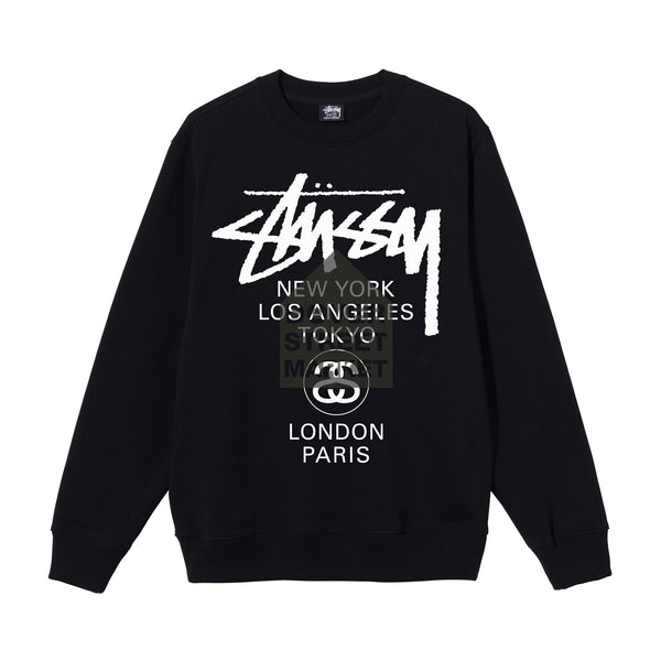 Stüssy - DSM World Tour Crewneck - (Black)