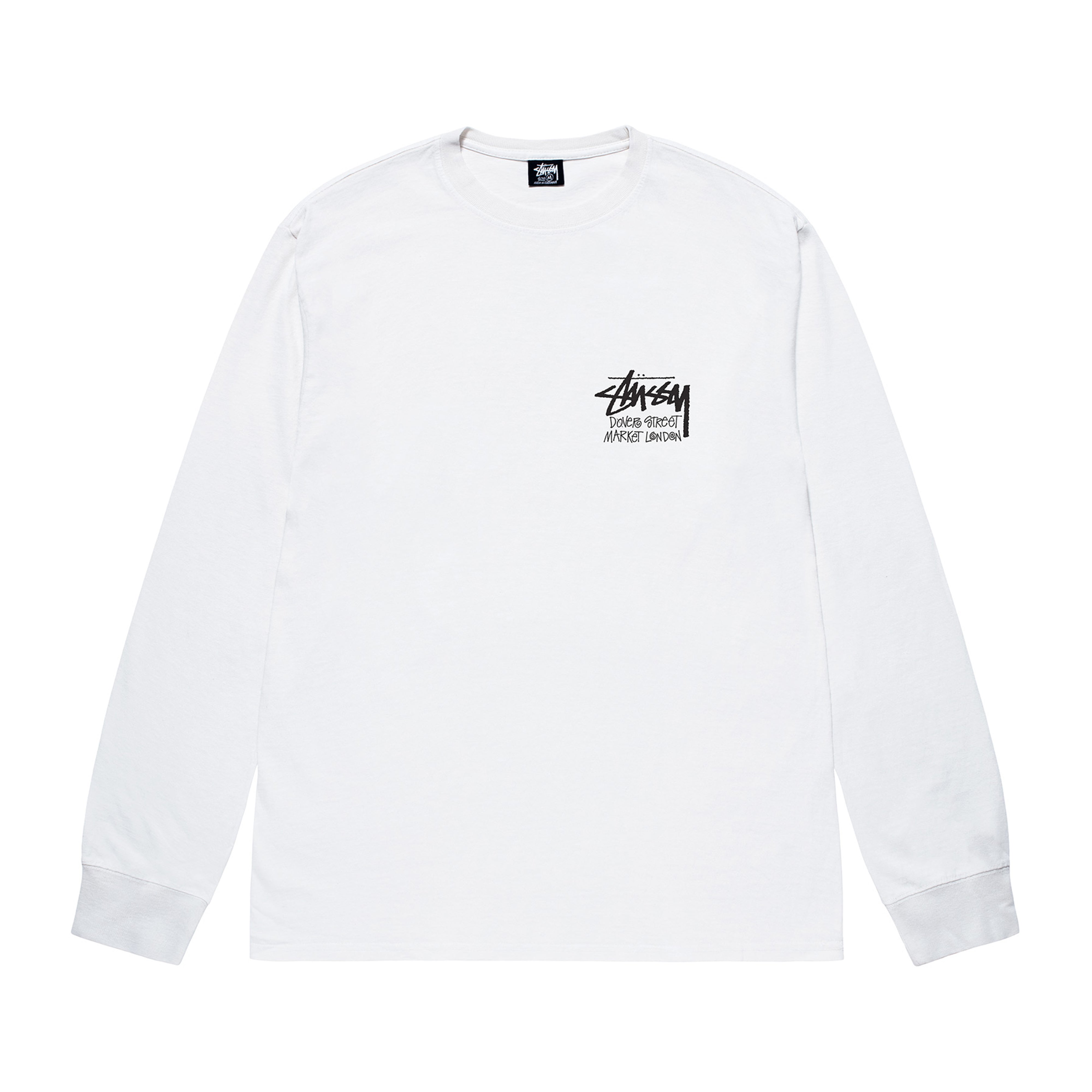 Stüssy: DSM London Longsleeve T-Shirt (White) | DSML E-SHOP