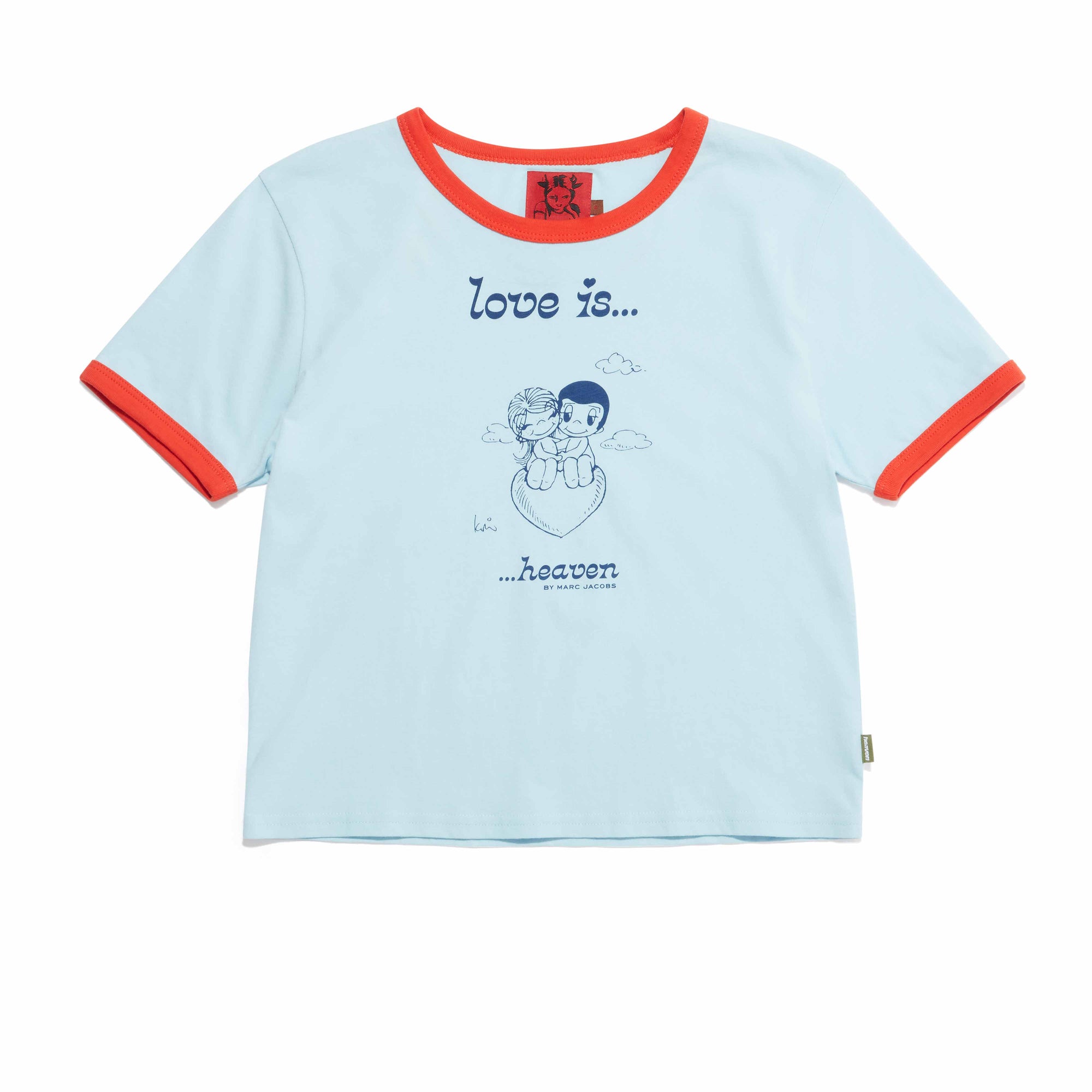 Heaven by Marc Jacobs - Women’s Love Is Baby Tee - (Light Blue) view 1