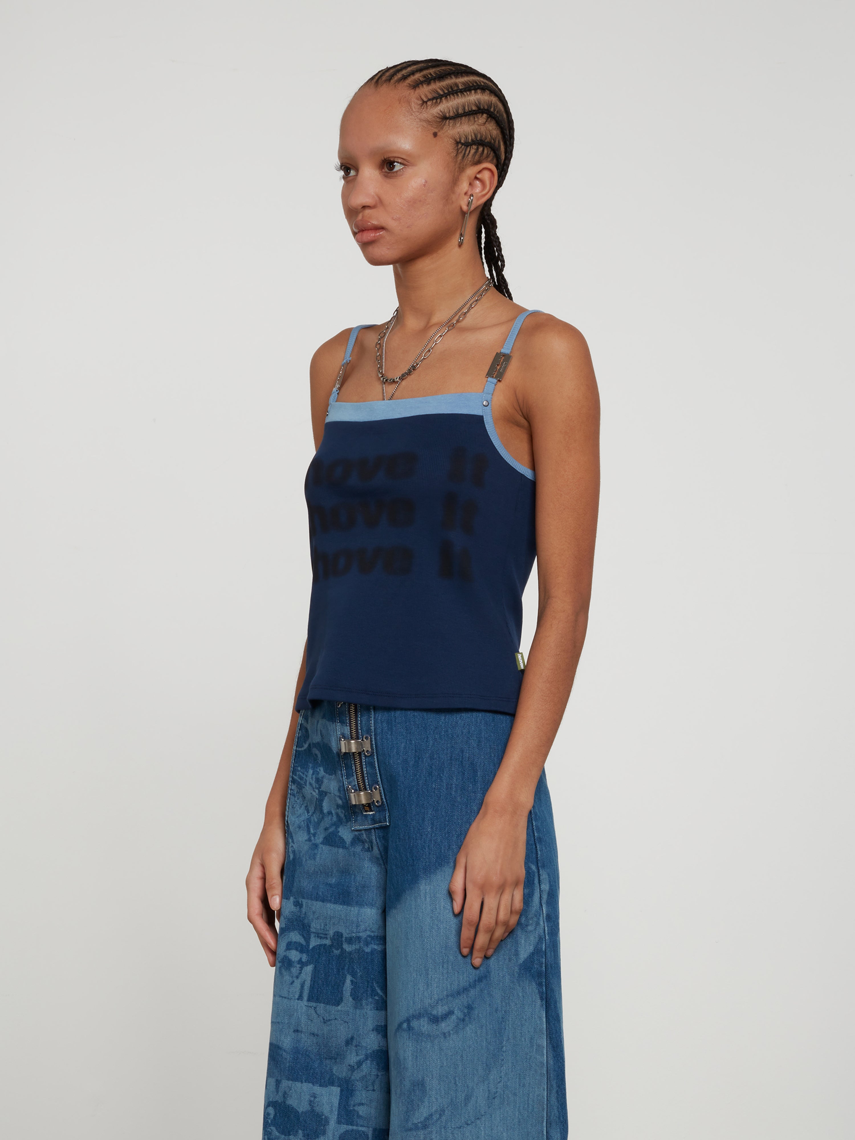 Heaven by Marc Jacobs - Women’s Razor Ribbed Tank Top - (Navy)