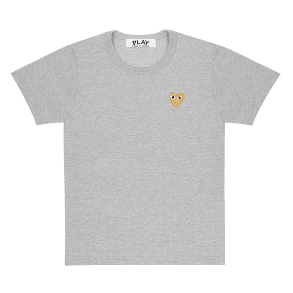 Play - Gold Heart T-Shirt - (Top Grey)