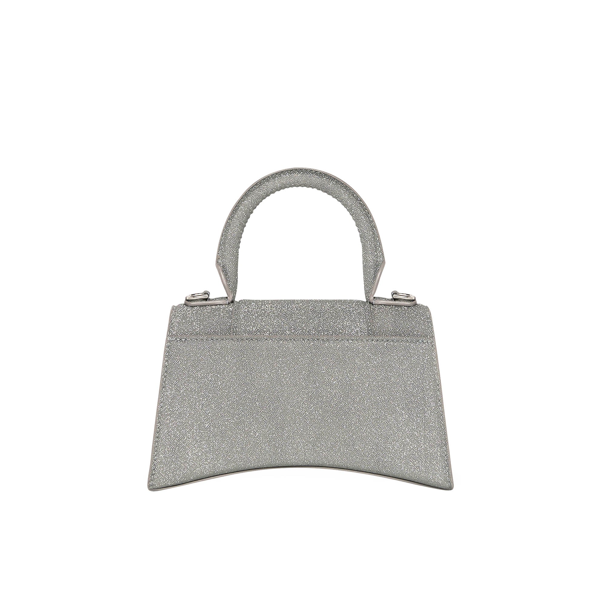 Balenciaga Graffiti Hourglass Top Handle Bag Leather XS Gray 2369551