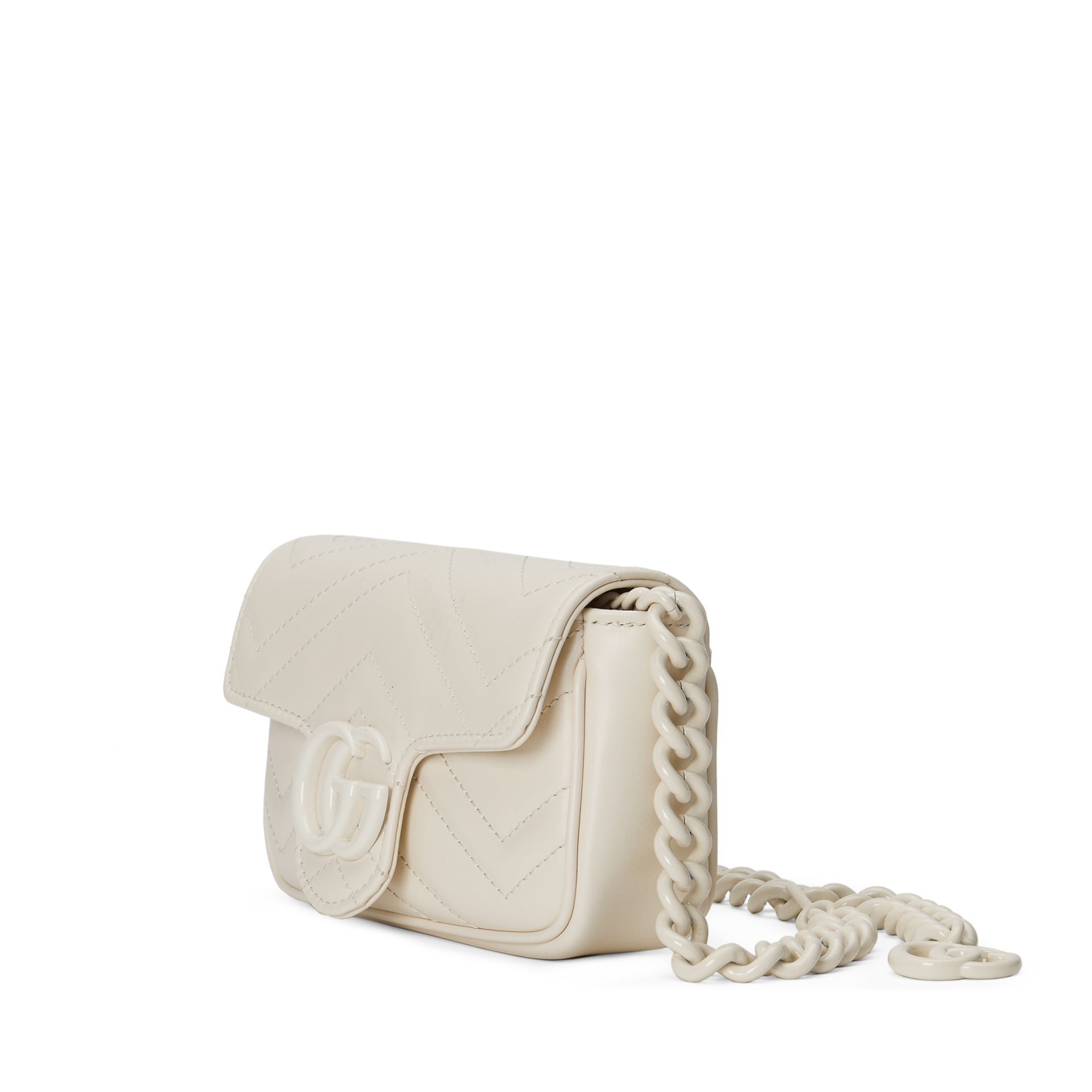 Gucci - GG Marmont Belt Bag - Women - Suede/Microfibre/Leather - 110 - White