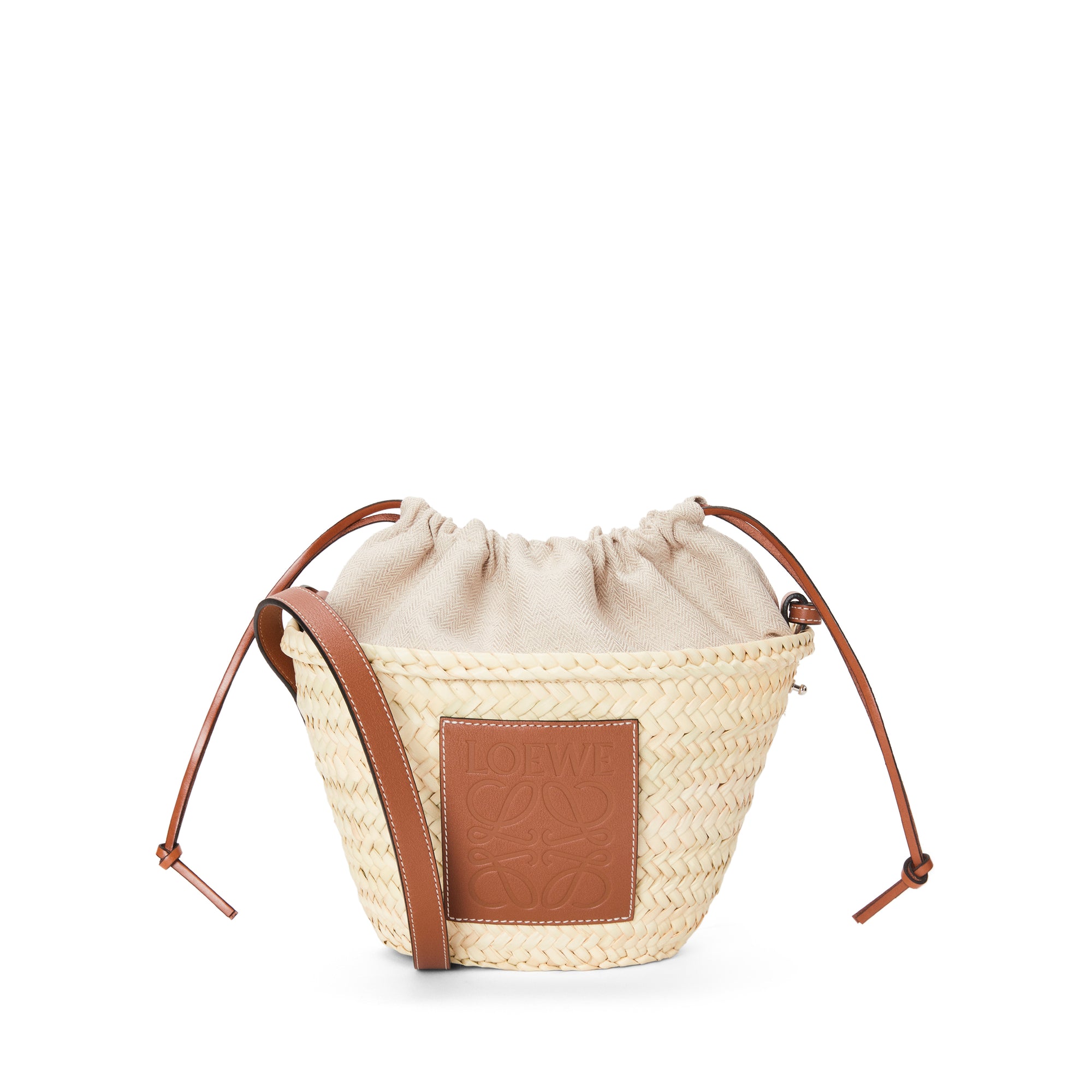Loewe - Women’s Drawstring Bucket Bag - (Natural/Tan) view 1