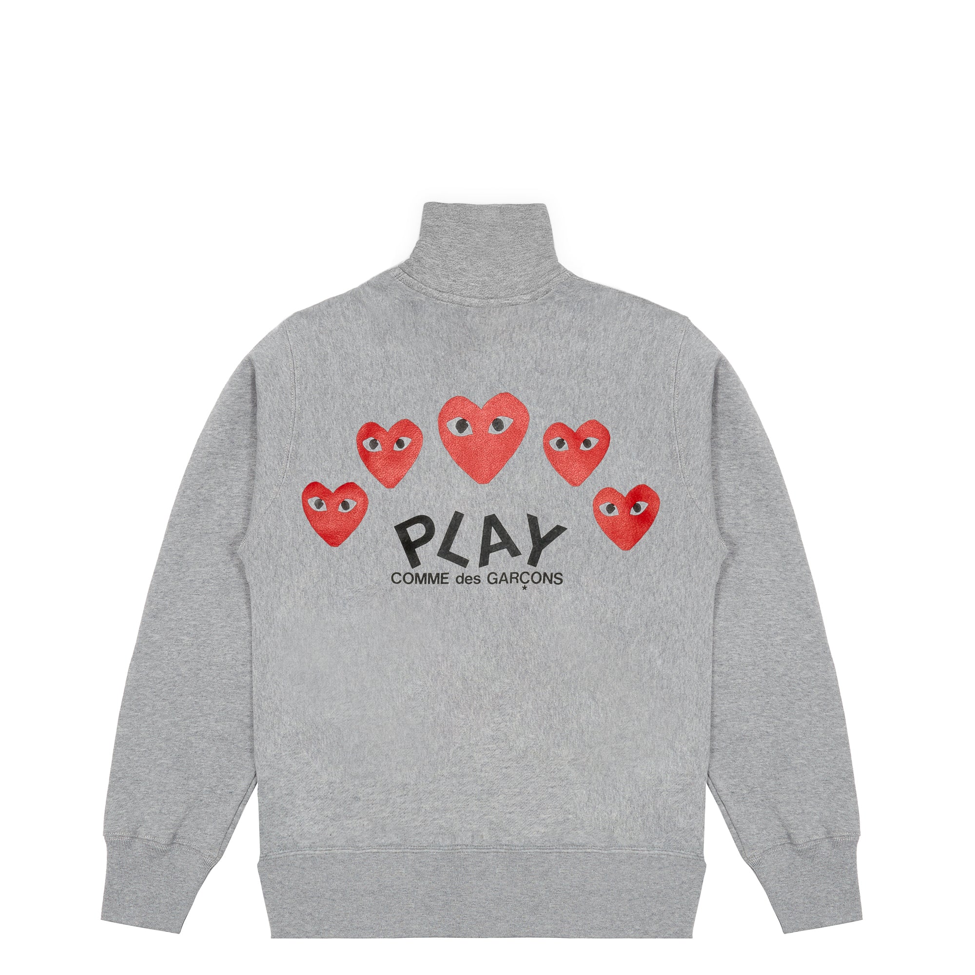 Play - Sweatshirt with 5 Hearts - (Grey)