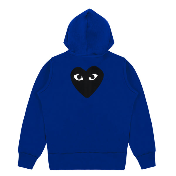 Play - Hooded Sweatshirt with Big Hearts - (Navy)