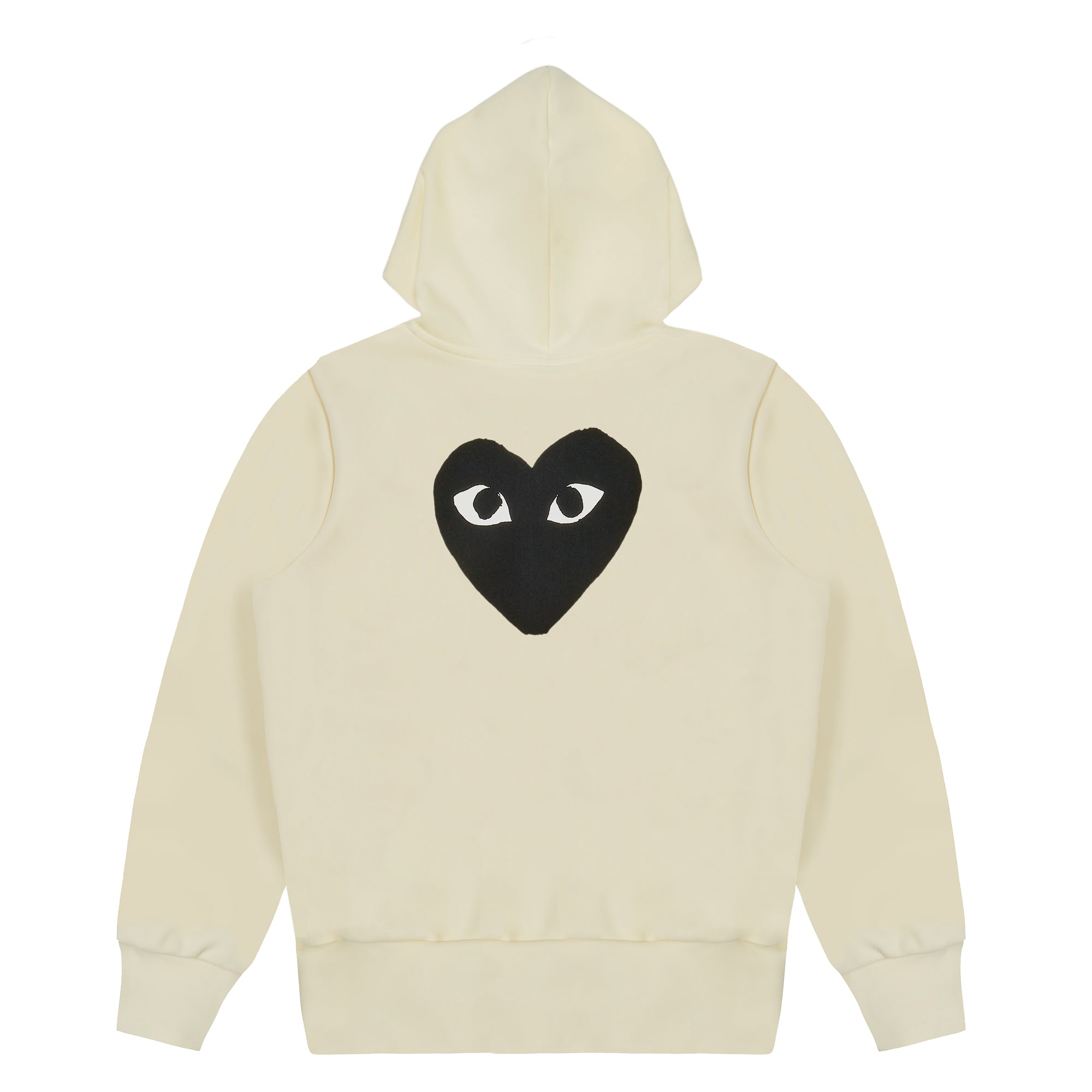 Play - Play Comme des Garçons Hooded Sweatshirt with Big Hearts (Ivory ...