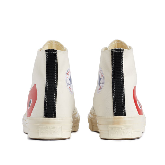 Play Converse: Red Heart Chuck Taylor All Star ’70 High Sneakers (White ...