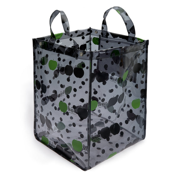 CDG Beatles - Big PVC Apple & Dot Tote - (VB-K201 Black)