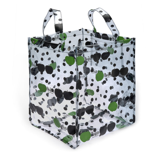 CDG Beatles - Big PVC Apple & Dot Tote - (VB-K201 Transparent)